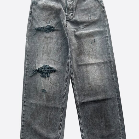 Enfants Riches Deprimes Grey Corpse Distressed Baggy Jeans - Picture 1 of 5